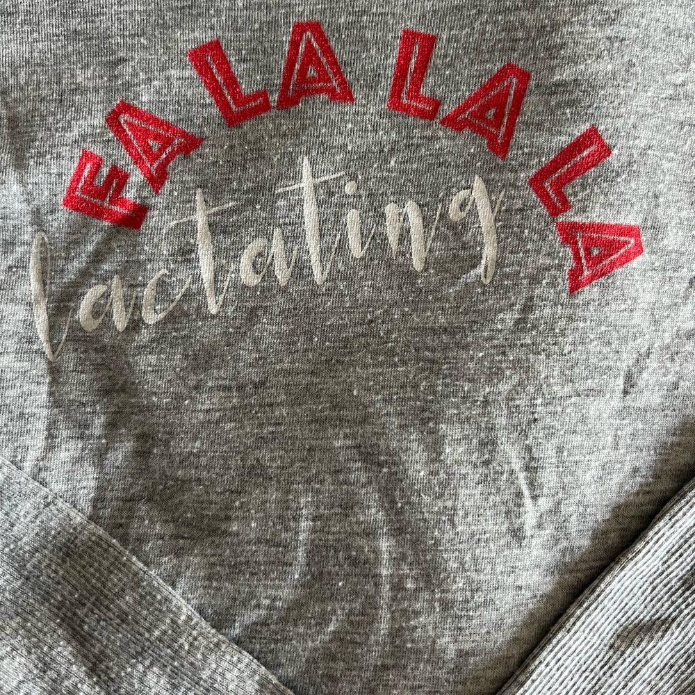 Fa la la la lactating maternity/breastfeeding top